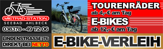 Mietrad Ahlbeck - Fahrradvermietung