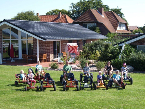 Glückliche Feriengäste