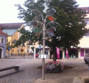 Sonderbau Edelstahl Wegweiserbaum