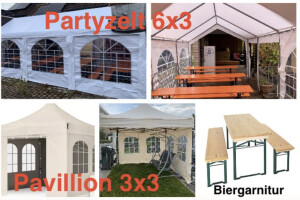 Partyzelz zum mieten