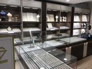 Sicht Vitrine - Links bei Eintritt