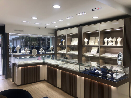 Sicht Vitrine - Links bei Eintritt