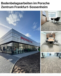 Porsche Zentrum Frankfurt Bodenbelagsarbeiten