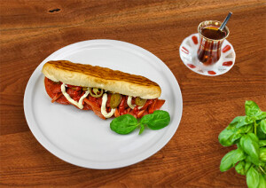 Gefülltes Baguette