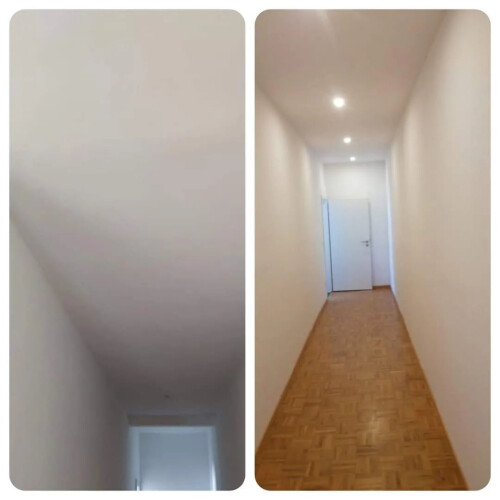 abgehängte Decke mit Spots