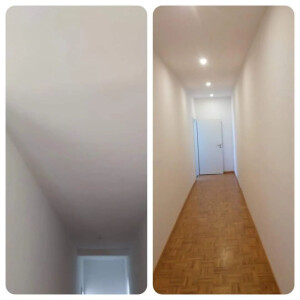 abgehängte Decke mit Spots