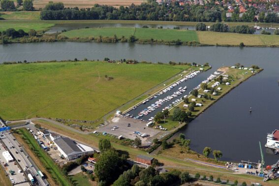 Luftbild Weser
