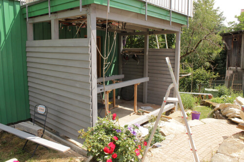 Ein offener Schuppen ...