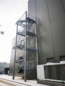 Neubau Treppenturm - Erstellung der GP-Statik und Unterstützung bei der Ausführungsplanung