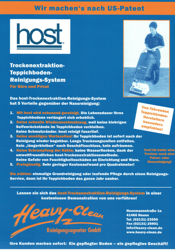 Host-Teppichbodenreinigung-Flyer