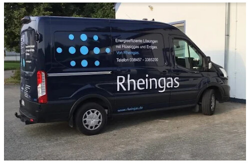 Ein Monteursfahrzeug von Rheingas Krakow