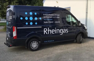 Ein Monteursfahrzeug von Rheingas Krakow