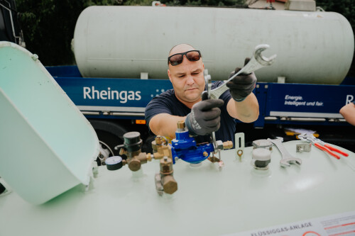 Installation Flüssiggastank - Projekt von Rheingas Krakow