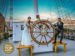 Hochzeit Rettungsturm Binz - heiraten im Müther Turm am Ostseestrand auf Rügen