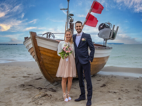Hochzeit Rettungsturm Binz - heiraten im Müther Turm am Ostseestrand auf Rügen
