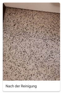 Nach der Treppenhausreinigung alles wieder sauber