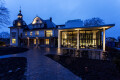 Die Villa mit Blick aus dem Park