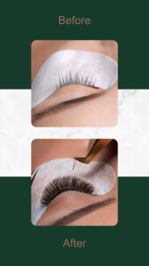 Lash-Extension mit UV