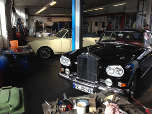 Oldtimer in Werkstatt