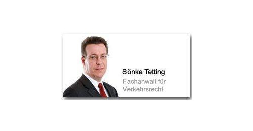 Sönke Tetting Fachanwalt für Verkehrsrecht