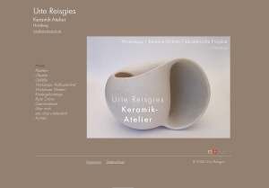 Keramik-Atelier Urte Reisgies, Homepage