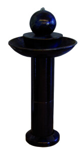 Saturnbrunnen mit runder Säule