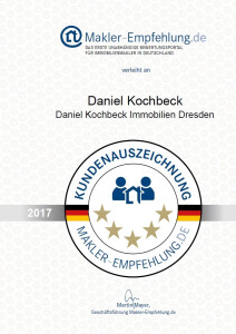 Jahresurkunde 2017 Makler Empfehlung