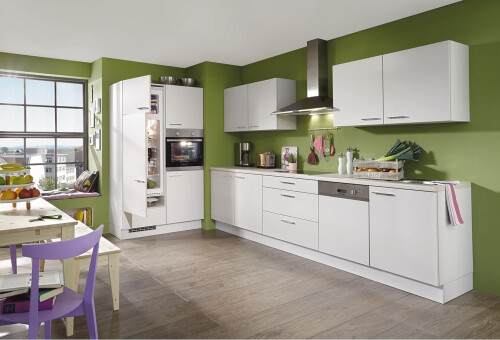 Küche Nobilia. 125 +325 cm. Weiß