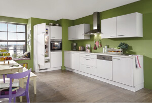 Küche Nobilia. 125 +325 cm. Weiß