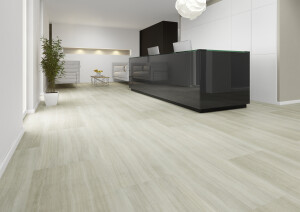 Empfangstresen und Wartebereich