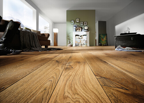Rustikaler Eichenboden