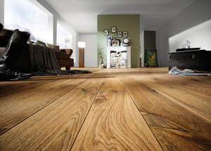 Rustikaler Eichenboden