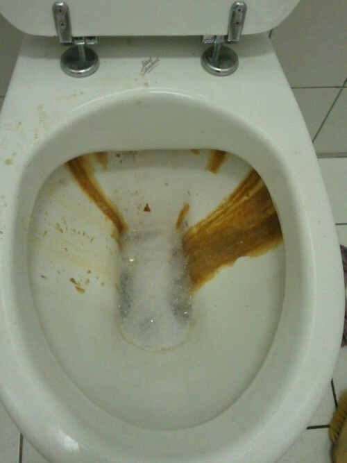 WC vorher