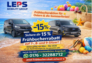 Leps Mobility Group Frühbucheraktion für Ostern & die Sommerferien