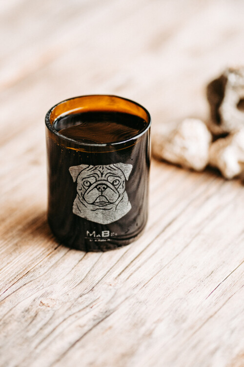 Mops Glas für alle Mops Fans ein unbedingtes Must have