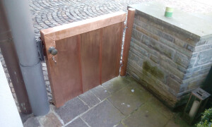 Gartentor Sonderanfertigung Kupfer