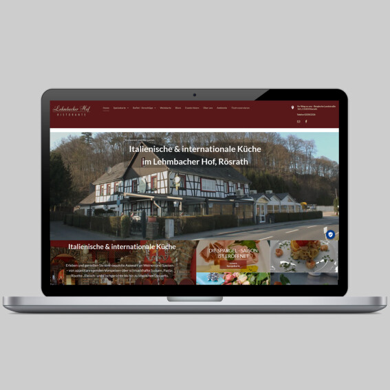 Webdesign, Homepage erstellen für ein Restaurant