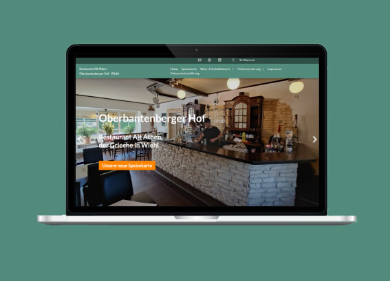 Homepage, lokale Suchmaschinenoptimierung für Restaurant