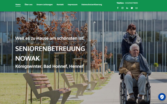 Webdesign für Pflegedienst, Homepage erstellen Köln, Bonn, Siegburg, Hennef, Königswinter