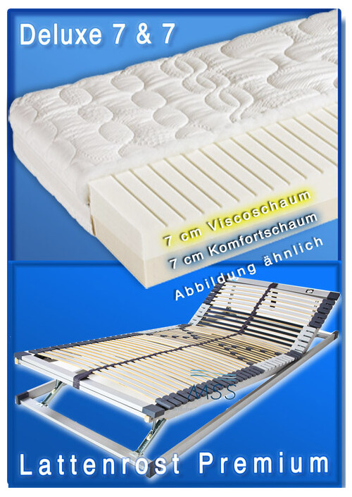 Deluxe 7 x 7 und Lattenrost Premium