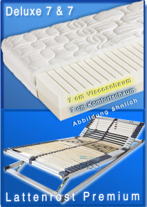 Deluxe 7 x 7 und Lattenrost Premium