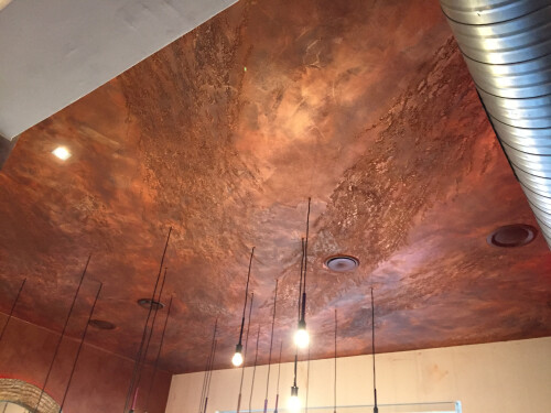 Spachteltechnik Römische Decke