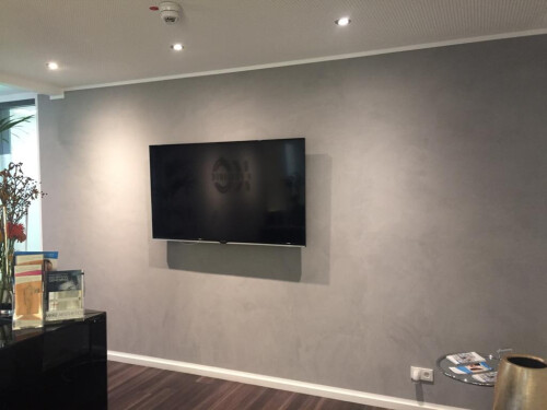 Spachteltechnik Stuccu Italiano in Grau