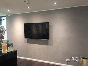 Spachteltechnik Stuccu Italiano in Grau