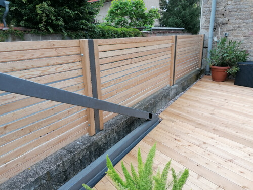 Rhombus Lärche Sichtschutz