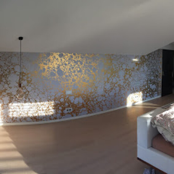 Blattgold Wand-Design