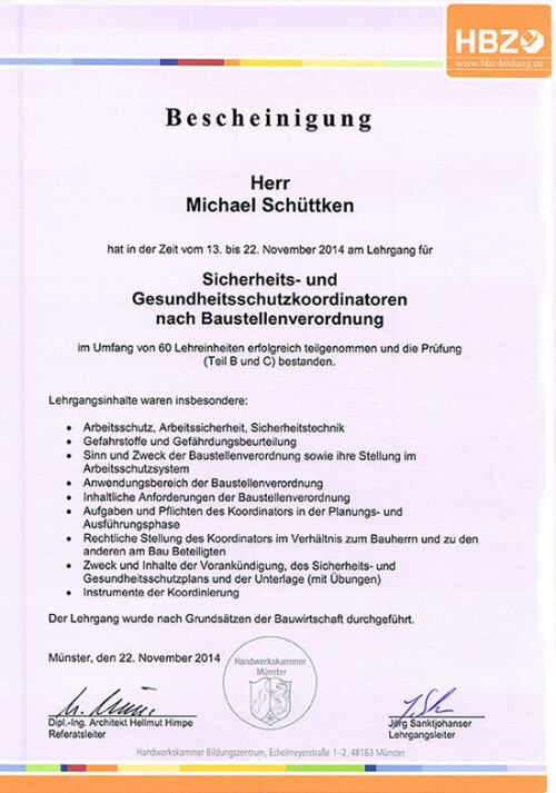 Zusätzliche Qualifikationen