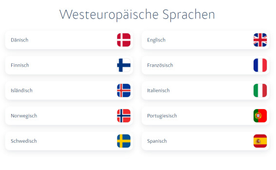 Westeuropäische Sprachen