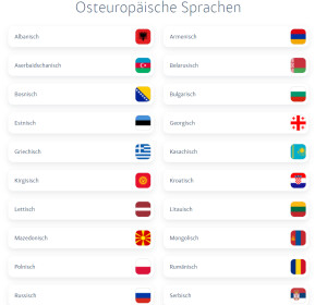 Osteuropäische Sprachen