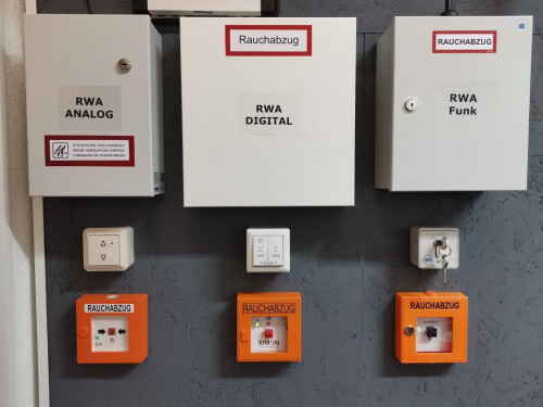 Ausstellung elektr. RWA-Anlagen